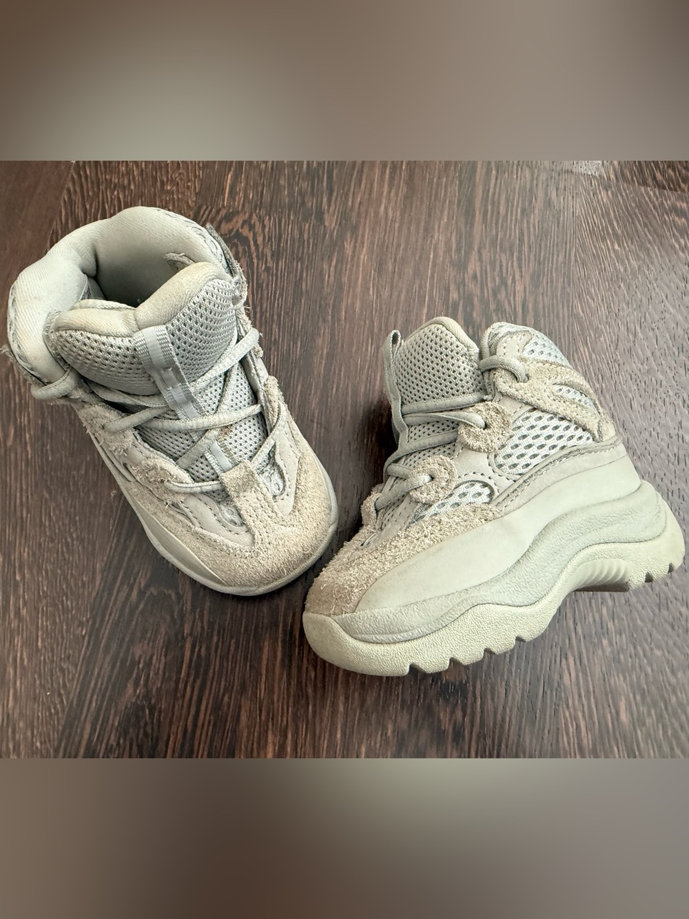 Adidas Yeezy desert boots- Rock-  Size US 4 Infant